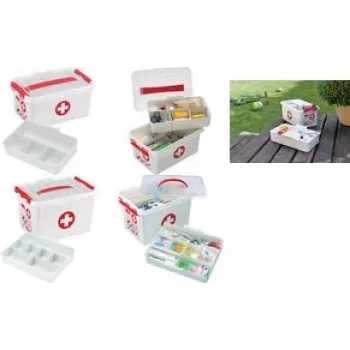 Hoiukarp Sunware ristkülikukujuline punane valge
