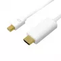 Mini DisplayPort HDMI-le, 4K, 3m, valge