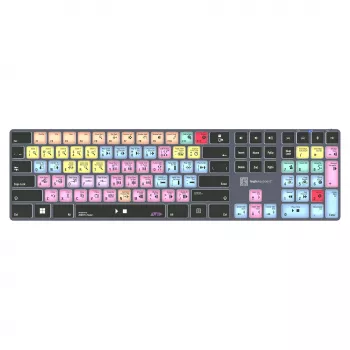 Mehaanilise stiiliga täissuuruses klaviatuur LogicKeyboard LKB-PT-TPC, USB + Bluetooth, QWERTZ saksa keel, Must