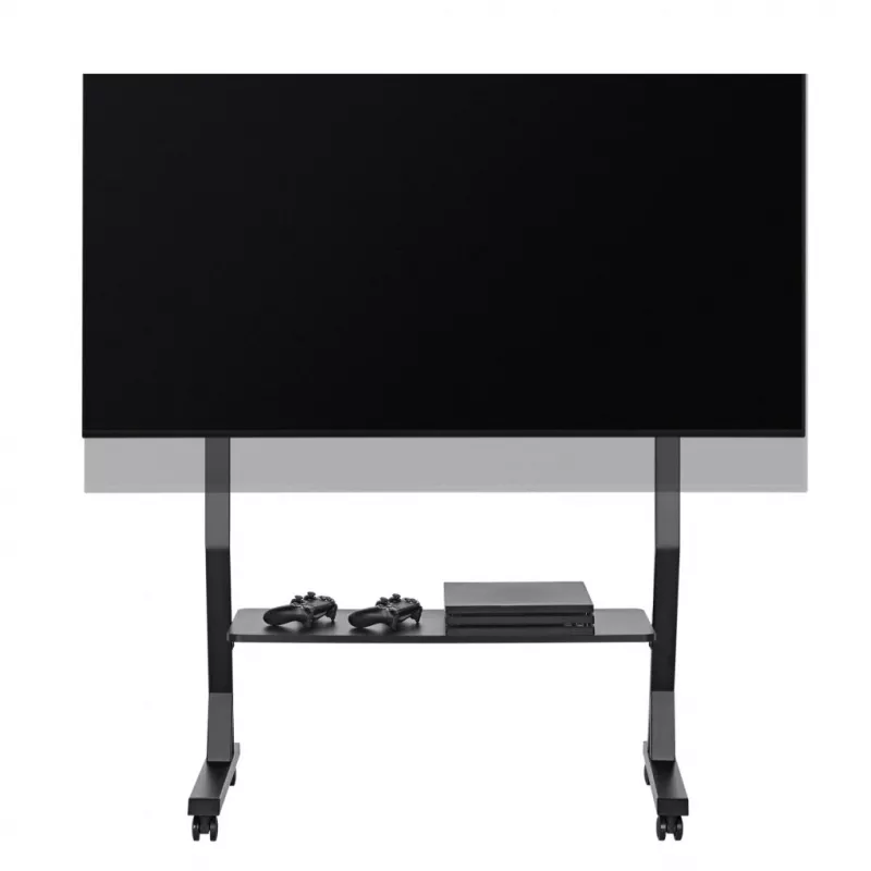 Mobiilne telerialus ART STO SD-22 45–90-tollistele ekraanidele, VESA 100×100–800×400, koormus 60 kg, teras, ratastega