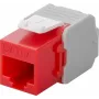 Wentronic Goobay CAT 6a KeyStone RJ45 pesa, varjestuseta, 500 MHz, punane-valge (90689)