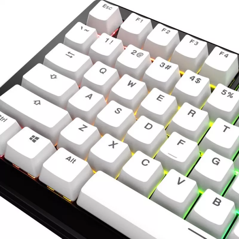 Keycaps GLORIOUS GPBT Basics PBT Dye-Sub Classic Valge ANSI layout