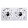 Jonsbo ZA-240 valge 240mm ARGB lõpmatu peegli ventilaator, kahe 120mm ventilaatoriga, PWM tugi
