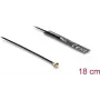 Antenn DELOCK 2,4 GHz ringkiirgusega 3,4 dBi I-PEX MHF® I pistikuga ja 18 cm FPC-kaabliga sisemiseks kleepkinnituseks