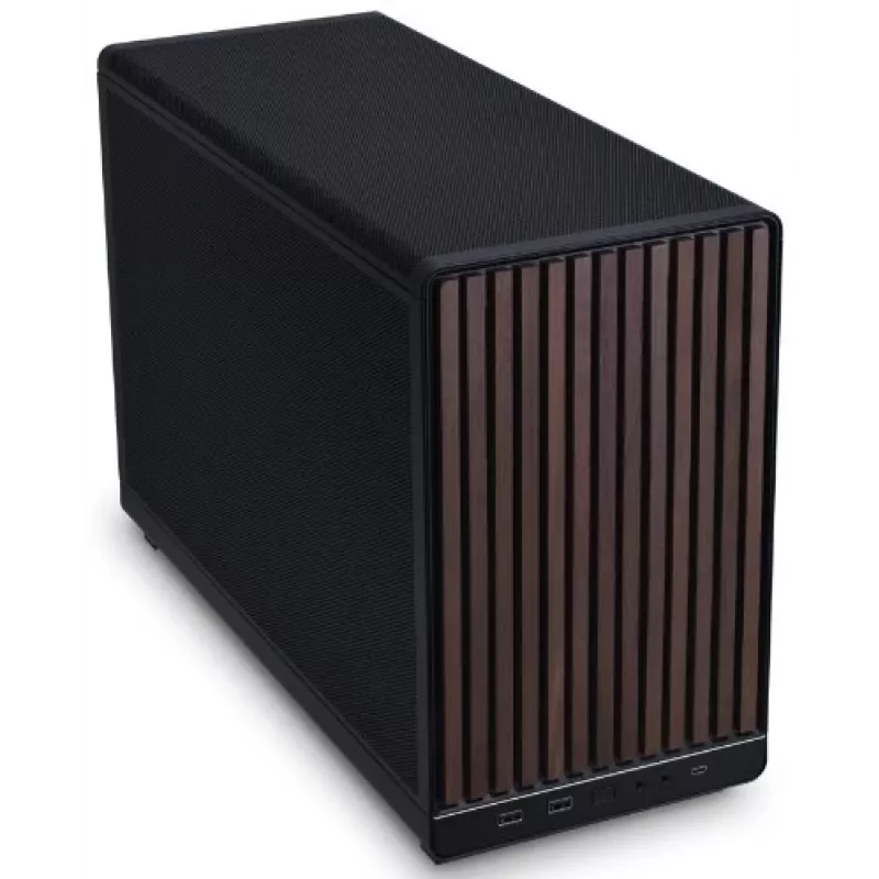 PC korpus Lian Li A3-mATX Micro Tower — Micro-ITX/Micro-ATX, Puit ja Must, toetab ATX/SFX/SFX-L toiteplokke