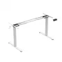 Elektriline reguleeritav lauaraam Mark Adler MA-XENO 4.5 Valge — reguleeritav kõrgus 73–119 cm, laius kuni 1350 mm, terasraam