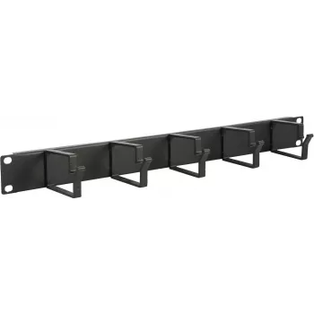 Kaablihalduspaneel LOGON RAO100BL must alumiinium 48,3 cm