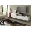 Cama TV-kapp SIGMA 3 180 valge/valge läikiv + sonoma tamm