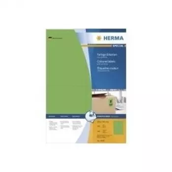 Kleebised HERMA Coloured A4 105x148 mm rohelised paber matid 400 tk
