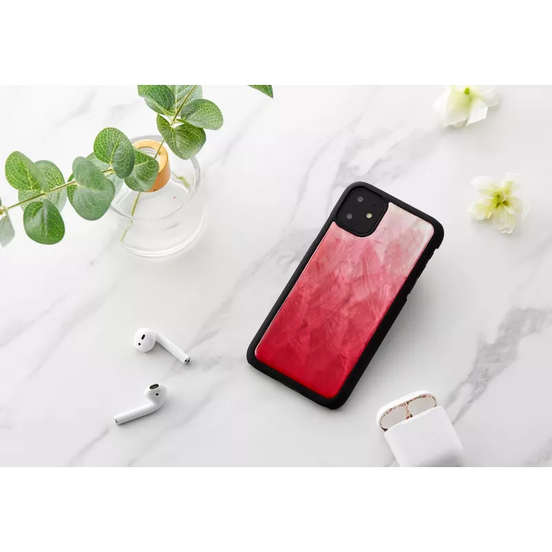 Nutitelefoni ümbris iKins iPhone 11 jaoks — Pink Lake mustade aktsentidega