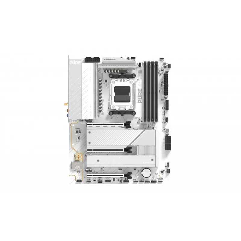 Emaplaat Sapphire PURE B850A WIFI7 ATX — B850 kiibistik, Wi‑Fi 7, DDR4 tugi