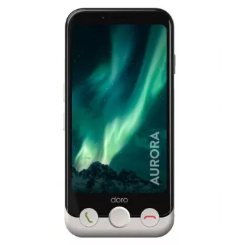 Doro Aurora A10 Plus beež 4,5-tolline senior-nutitelefon 64GB Dual‑SIM Android 14 (8960)