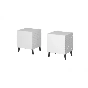 Öökapp cama meble NOVA 1 sahtliga 44×40×52 cm, valge matt