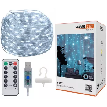 LED-kardin Extralink KURTYNA LED 3x3 kaugjuhtimispuldiga (mudel EX.73172)