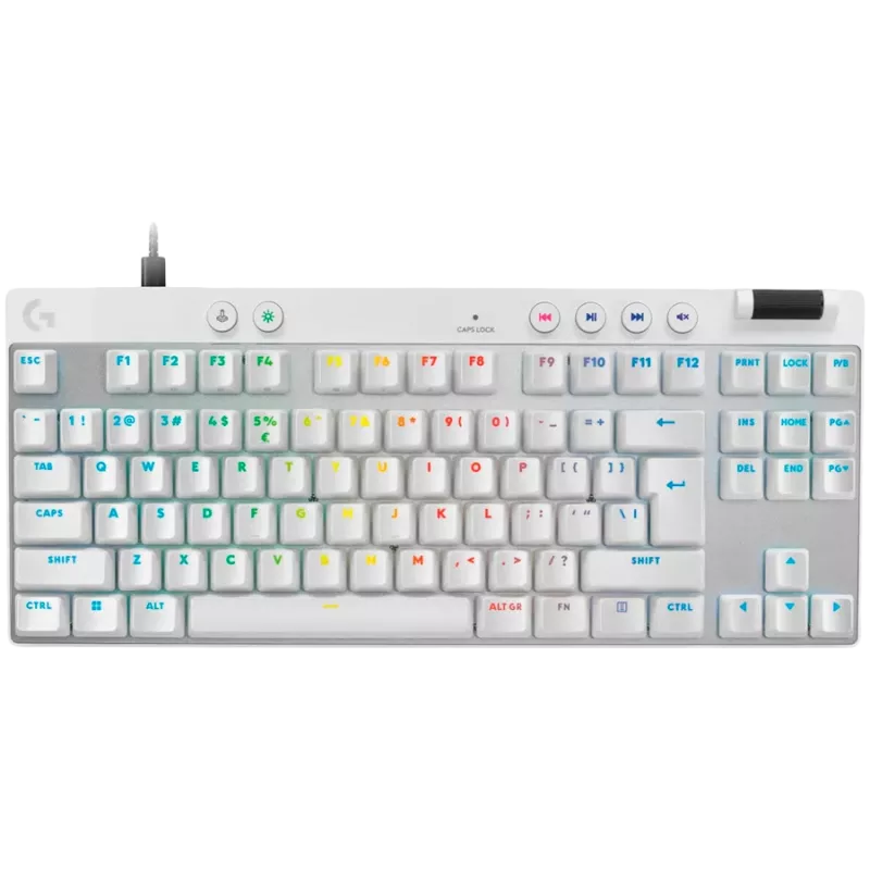 LOGITECH G PRO X TKL RAPID mänguklaviatuur - VALGE - US INT'L - USB - EMEA28i-935 - LINEAARNE