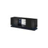 TV-kapp cama meble QIU 160 — MDF must läikiv, 1600×420×570 mm