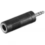 Goobay Peakomplekti AUX-adapter 3,5 mm isane 6,35 mm emane must