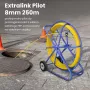 Kaablitõmbepiloot Extralink EX.30905 8 mm klaaskiust FRP varras, 250 m, kollane