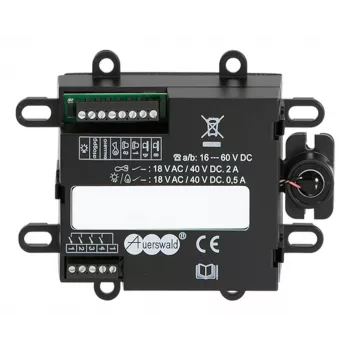 Video siseamator Auerswald TFS-Universal plus 2 — Must, IP20, Plastik, Alalisvoolutoide (16–60 V), 109×29×84 mm
