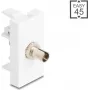 Kiudoptiline adapter DELOCK 90915 ST Simplex BU to ST Simplex valge
