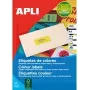 agipa aadressisildid 210 x 297 mm neoonoranž tindiprinteritele/laserprinteritele ja koopiamasinatele, püsiliimiga, 1 leht (100755)