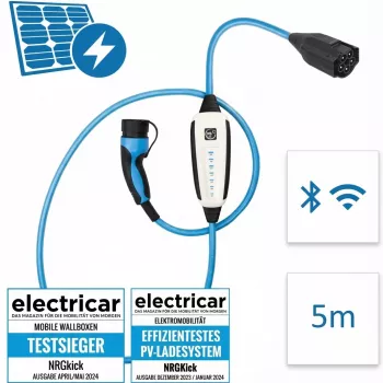 Laadimiskaablikomplekt NRGkick 32A 5 m koos Optimal GSM WLAN adapteriga
