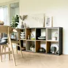 Topeshop MALAX 2X4 ANT/ART elutoa raamaturiiul