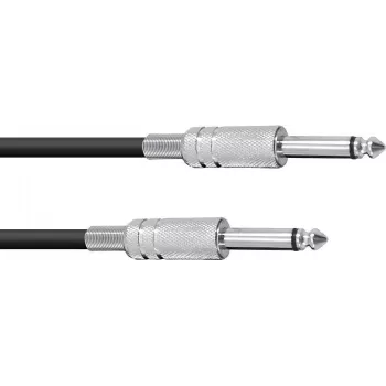 Audio kaabel Omnitronic 3021050A 6,3 mm mono pesa, 1 m