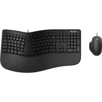 Microsoft Ergonomic Desktop klaviatuur hiir included Office USB QWERTY Nordic Must (RJU-00009)