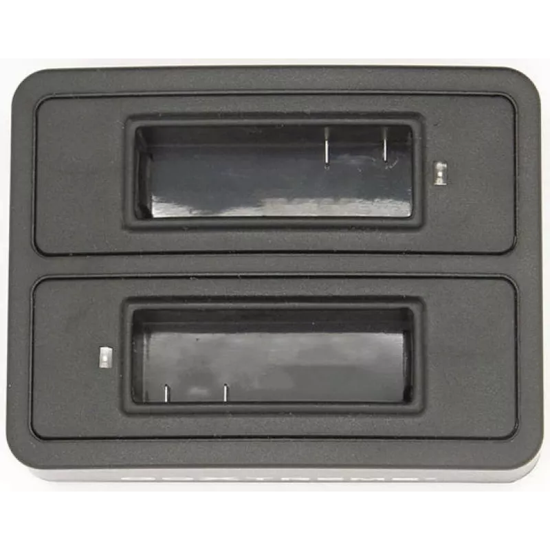 GoXtreme Dual Vision 4K akulaadimisjaam – kahepesaline laadija GoXtreme Vision 4K akudele, mudel 01492