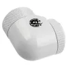 Adapter 90° G1/1/4 isane 14 mm kõvatorule, pööratav — BitsPower BP-DWE90RML14, valge