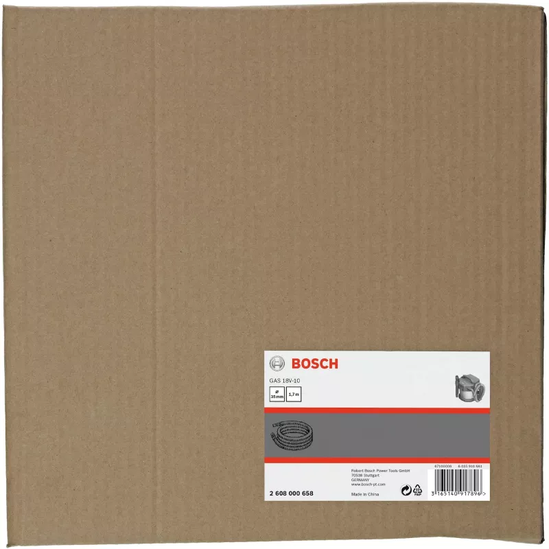 Bosch 2608000658 vaakumvoolik GAS 18V-10 L jaoks, 1,6 m