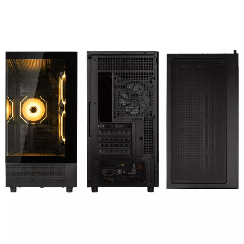 GSI SmartAssembly ARGB klaasist Micro-ATX korpus - 650W