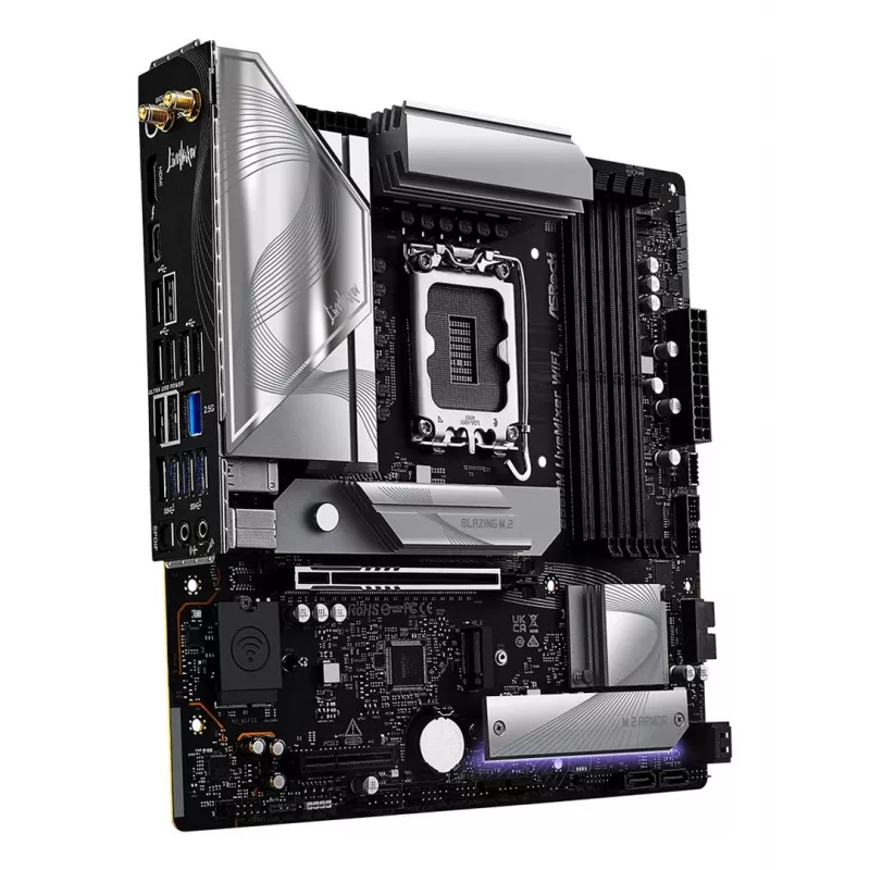 Emaplaat ASRock B860M LiveMixer WiFi — Intel B860, LGA 1851, micro ATX, DDR5, 4x DIMM, Wi‑Fi 6E, 2.5Gb LAN