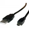 ROLINE USB 2.0 kaabel, tüüp A - 5-kontaktiline Mini, 0,8 m (11.02.8708)