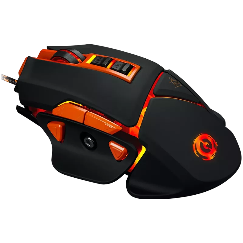 CANYON hiir Hazard GM-6 LED juhtmega must oranž
