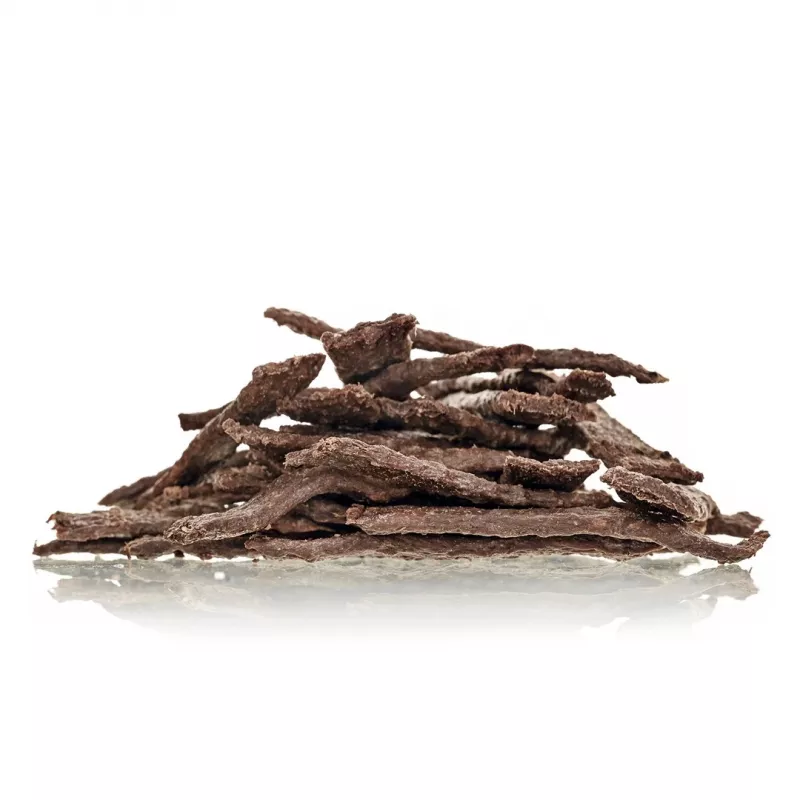 Koeramaiused PETITTO Monoprotein Meat Strips — hirveliha, hüpoallergeenne maius, 400 g, tera- ja sojavaba