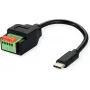 ROLINE kaabel-Adapter Type C ST - Push- Terminal Block - Adapter - digitaalne/andmed (12.02.1173)