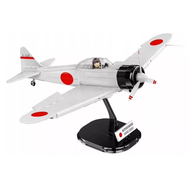 Ehituskomplekt Cobi Mitsubishi A6M2 “Zero-Sen” — 347 tk, soovitatav vanus 3+