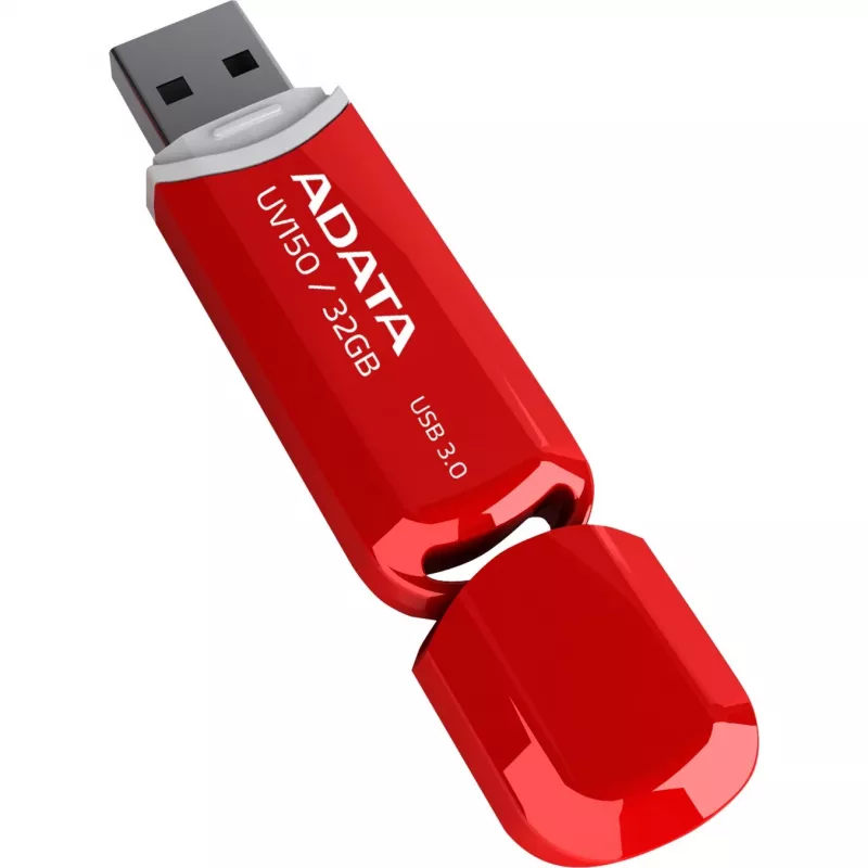 USB-mälupulk ADATA DashDrive UV150 32GB, USB Typee-A 3.2 Gen 1, punane, korgidisain