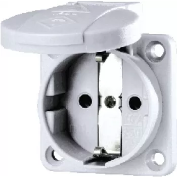 MENNEKES SCHUKO-Paneelikinnitusega pistikupesa 16A 11030 Hall 2P+E 230V 11030 (11030.)