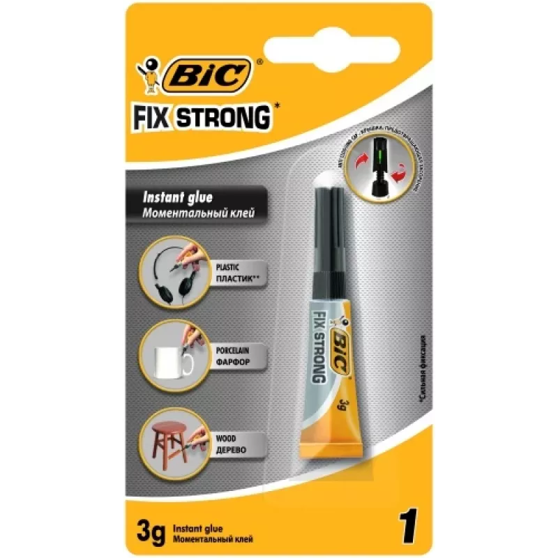 BIC GLUE FIX STRONG 3G LQD BL1 GRP2 EU, 1 tk 9020852