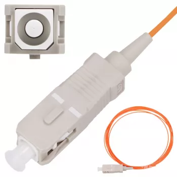 Pigtail SC/UPC mitmemoodiline kaabel Extralink OM2 50 µm 900 µm 2 m FTTH oranž