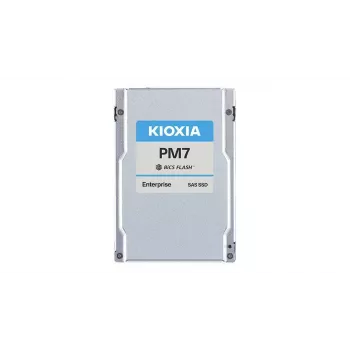 SSD 2,5-tolline SAS Kioxia PM7‑R 15,4 TB — BiCS FLASH TLC, 4200/4100 MB/s, 2,5-tolline U.2 (15 mm)