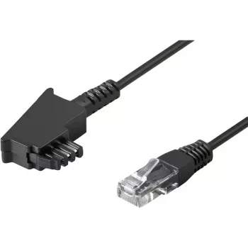Wentronic Goobay - telefonikaabel - TAE-F (M) - RJ-45 (M) - 15m - must (51236)