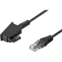 Wentronic Goobay - telefonikaabel - TAE-F (M) - RJ-45 (M) - 15m - must (51236)