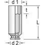 Löökpadrun Gedore 6164780 Kaal 396 g