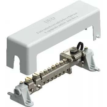 OBO BETTERMANN potentsiaaliühtlustuslatt 1801VDE helehall, 7 klemmiga kuni 25 mm² 1801VDE (5015650)