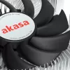 Hübriidjahuti Akasa Intel LGA1700 7,5 cm Alumiinium Must