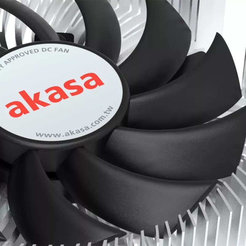 Hübriidjahuti Akasa Intel LGA1700 7,5 cm Alumiinium Must